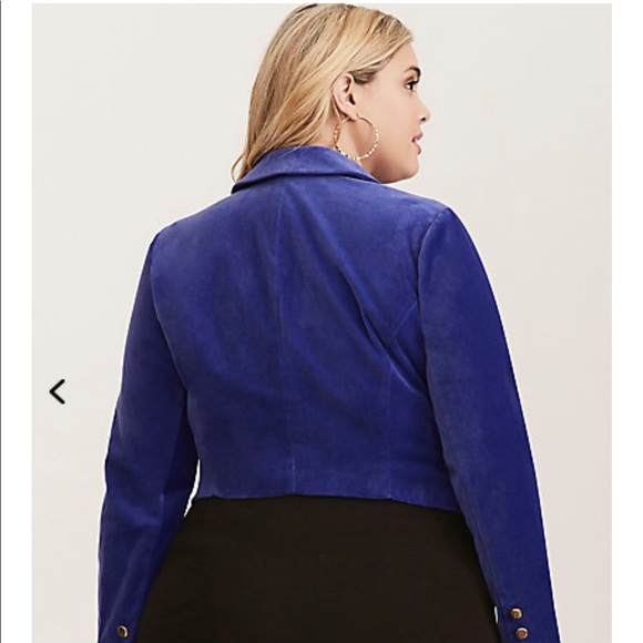 NWT. Torrid Blue Military Jacket size 1 - Picture 4 of 4